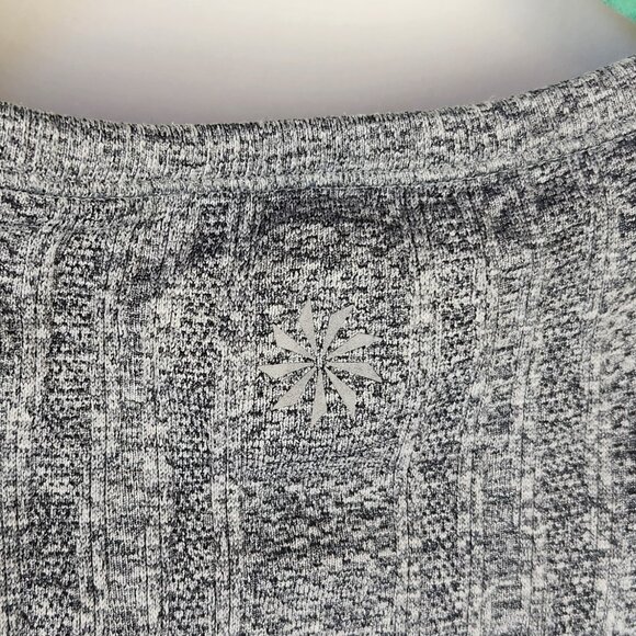 Athleta Heather Gray Athletic Stretchy Ruched Tank Top sz XS - Picture 6 of 7
